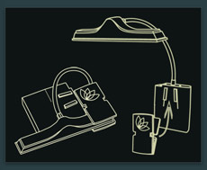 Lotus Light with Detatchable Clamp